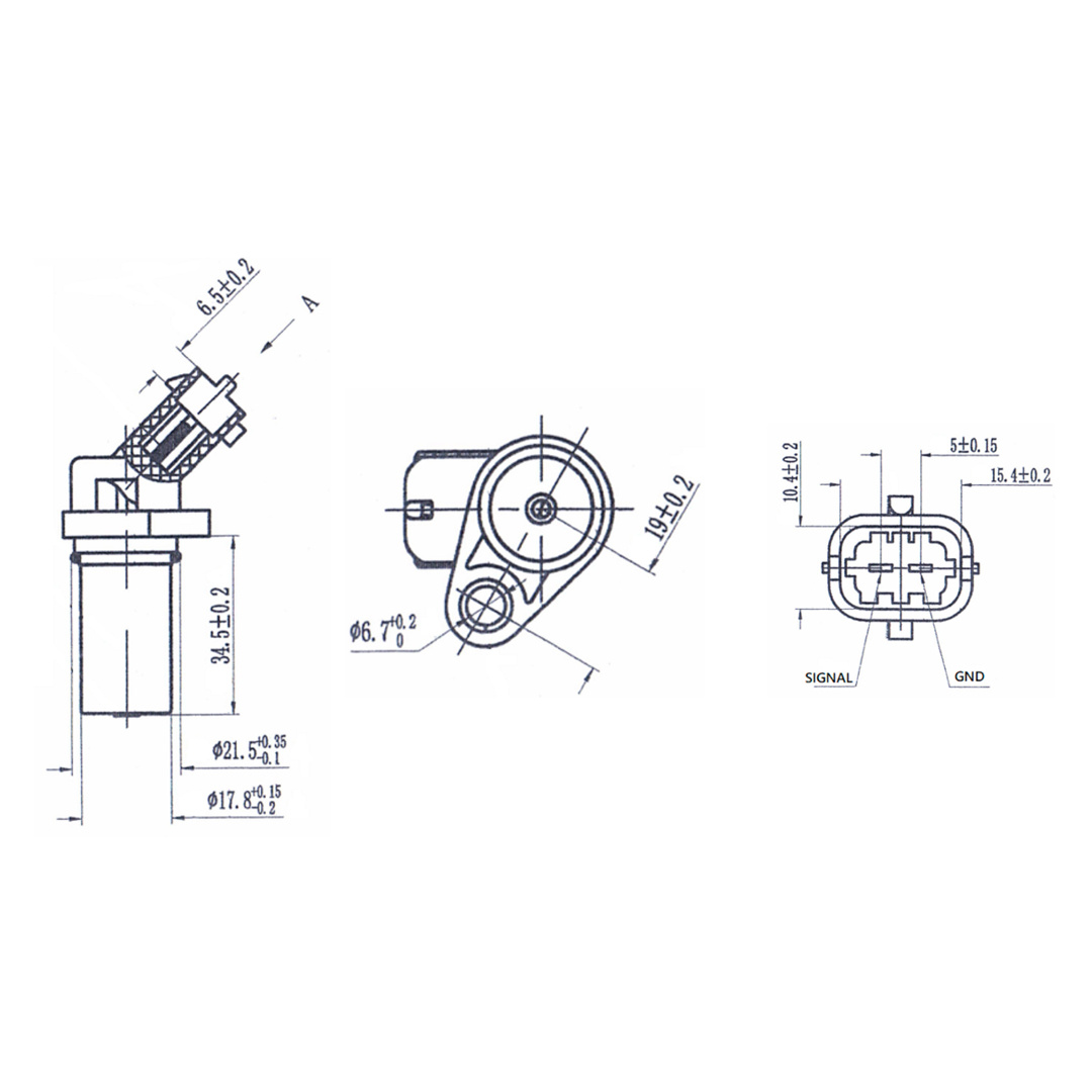 Desenho técnico — Sensor de Rotação